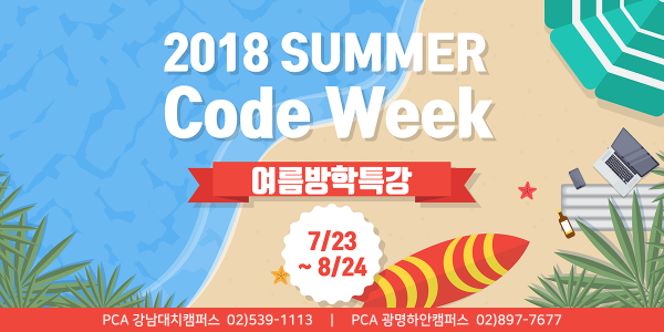 2018 PCA Summer Code Week 표지 1